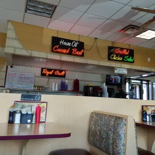 the interior of a restaurant