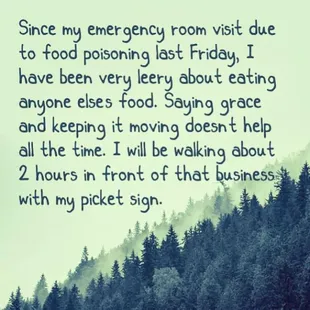 Beware of food poisoning at this location