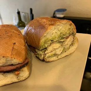 Chicken Pesto Grinder