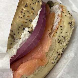 Lox bagel