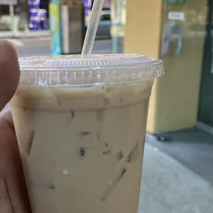 Iced chai latte