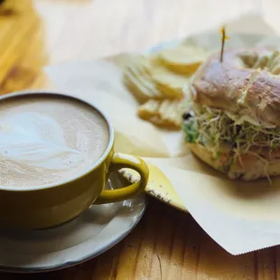 Good coffee and Lox Royal taste awesome .