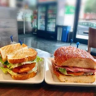 BLT + avocado $10.75; Smoked Ham &amp; Cheese $10.25