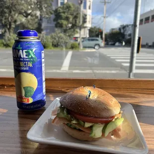 Bagel Lox with avocado