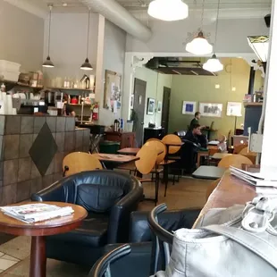 the dining area of a restaurant