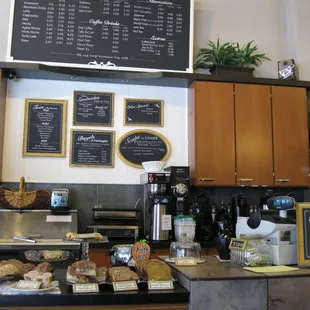 The main counter area