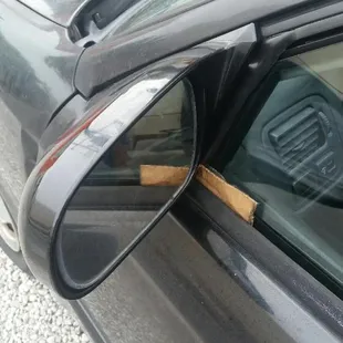 This is how the service department fixed my window.