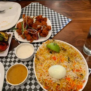 Chicken 65 Hyd Goat Dum Birayani