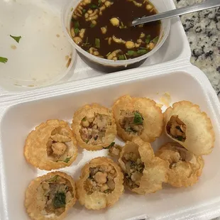 Flavor was there but all the shell was either stale or too hard so for that I gave this pani puri dish 3/10.
