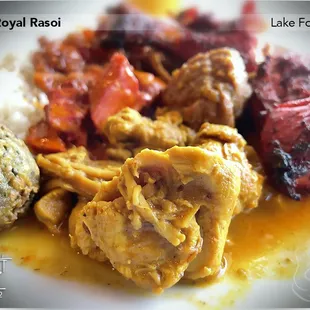 Lunch buffet - Overall okay; disappointed in the bit &amp; scraps they  called Chicken Tikka Masala. It should've been pulled from the buffet.