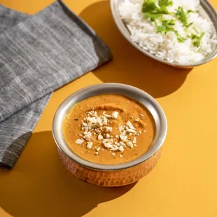 Butter chicken with rice