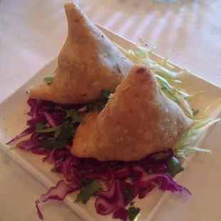 Samosas.