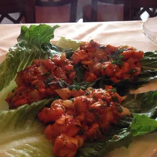 Chicken lettuce wraps...I would skip these just ok.