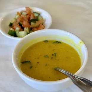 Soup and veggies included with Lunch Special