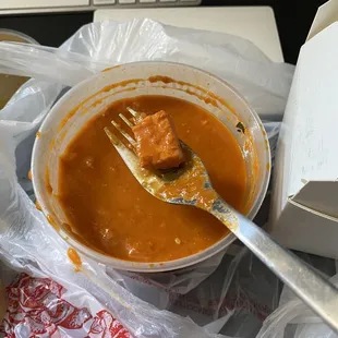 Small dry chicken bits