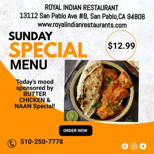 Sunday's special!