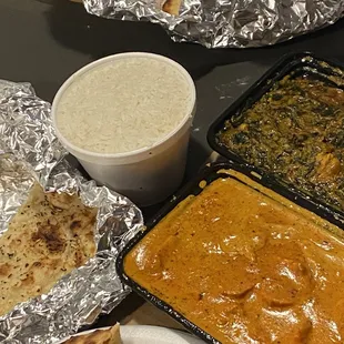 a variety of food items