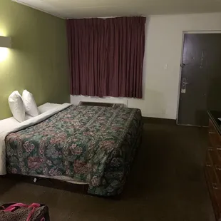 Stained and destroyed bed.