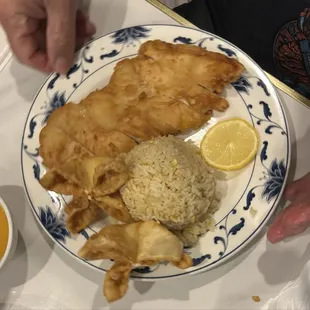 10. Lemon Chicken with fried rice