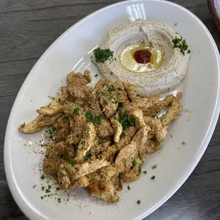 a plate of food on a table