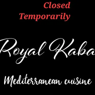 Temporarily closed