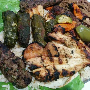 The combo for two will easily feed four!