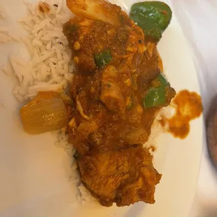Rice and Chicken Kadai