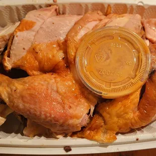 Picked up half a Roasted Chicken for pops ($8.00).