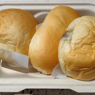 Left to right... Char Siu, Portuguese Sausage, Kalua Pork