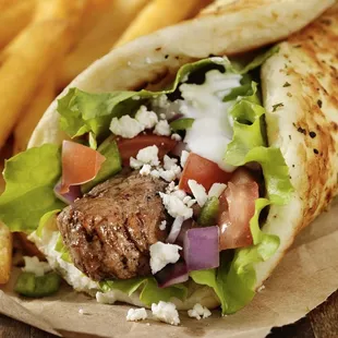 Lamb Kabab  Wrap