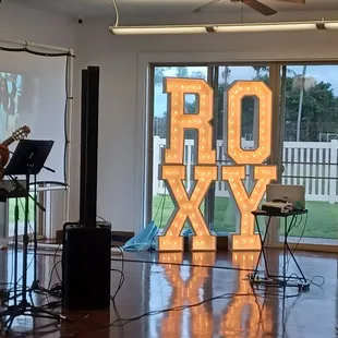 6/01/24 Up front where band was at with a dance area.  White fence in background