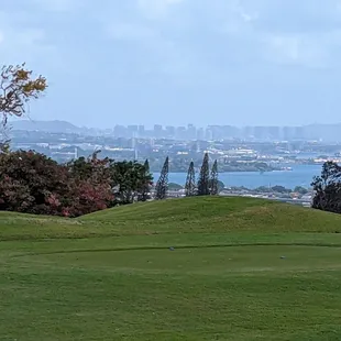 View of Diamond Head from the course