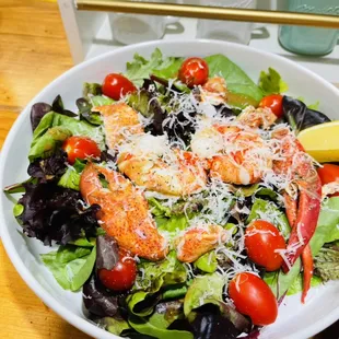 Our lobster salad with fresh lobster. Same portion of the meat as the roll