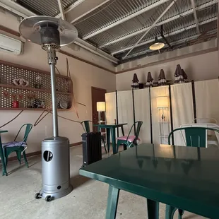 Heated indoor dining available