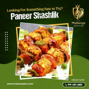 Paneer shashlik