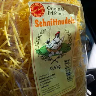 German noodles- they have all the varieties!