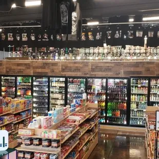the inside of a grocery store