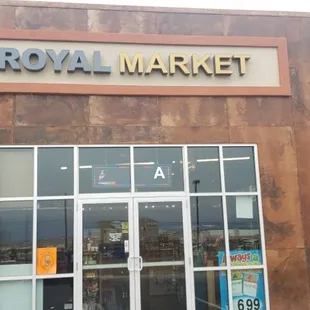 the front of the store