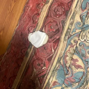 Holes on blanket