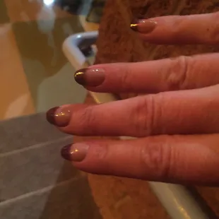 Failed ombré dip job.