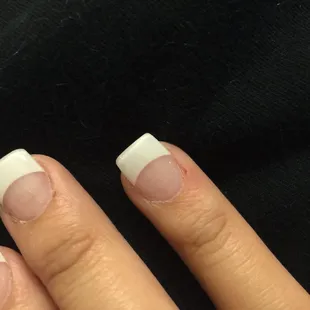 cut two of the edges!!!! i hate it.