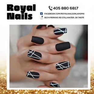 Let's colour your lifestyle with Royal Nails
Find us at: 913 N Perkins Rd Stillwater, OK 74075.
