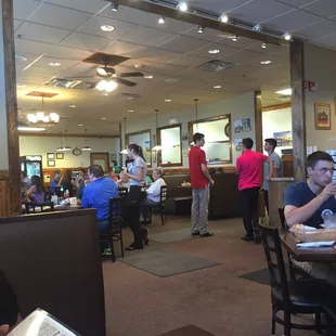 Spacious dining area