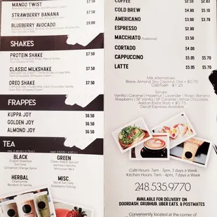 Drink Menu