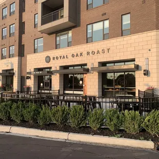 the outside of the building