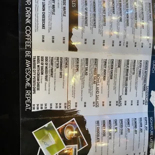 Full menu.