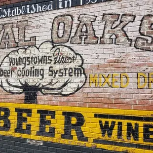 Cool old-school mural