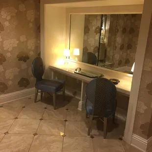 Beautiful inside the ladies restroom