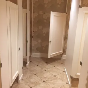 Nice and clean inside the ladies restroom