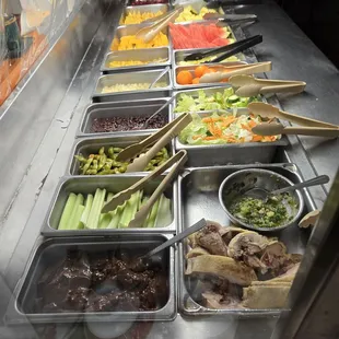 salad and fruits jello pudding almond float